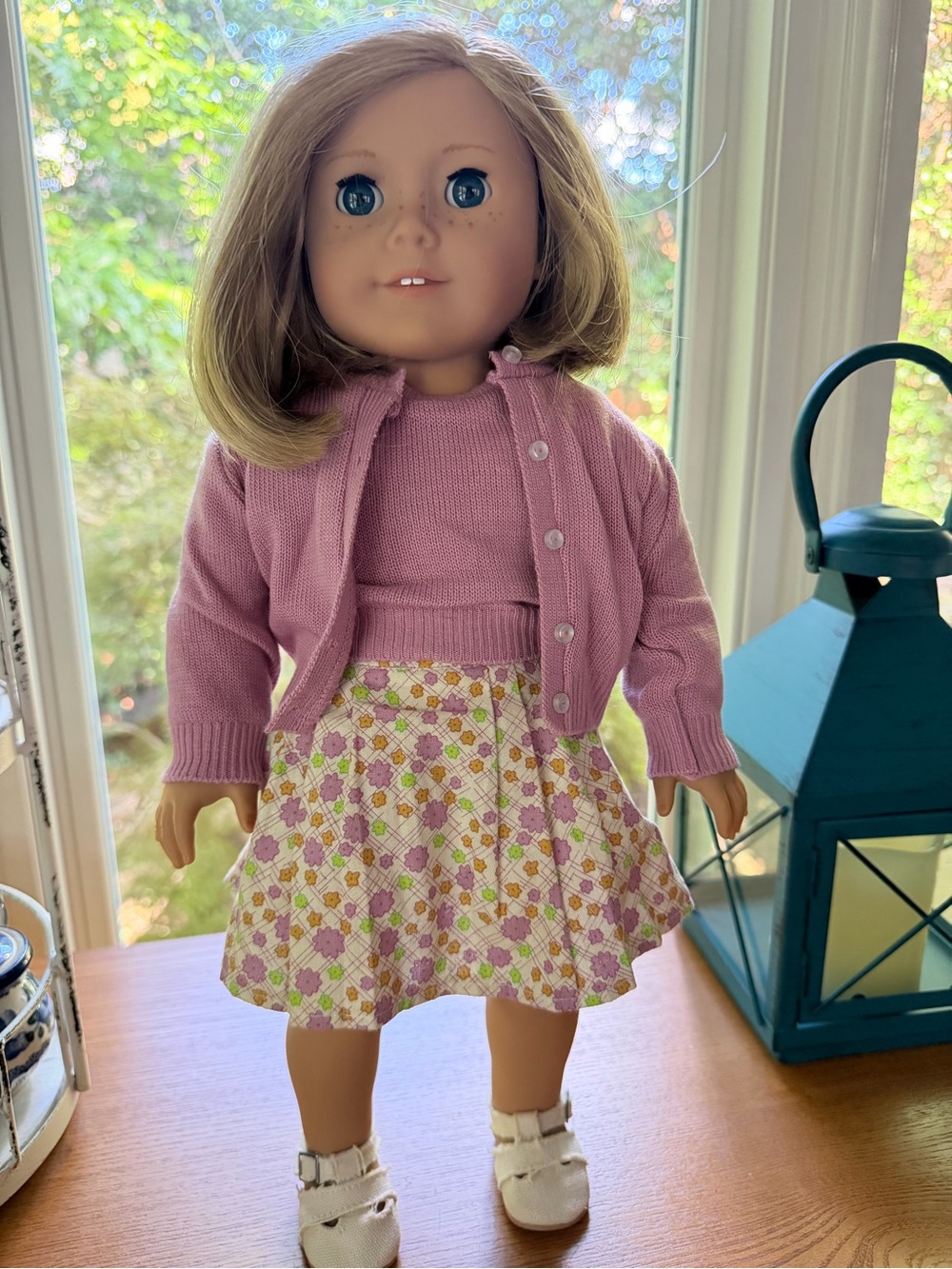 AMERICAN GIRL KIT KITTREDGE 18" DOLL RETIRED in MEET OUTFIT EUC